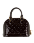 Alma BB, &pound;850, Handbags, Burgundy, Patent Leather, Back view